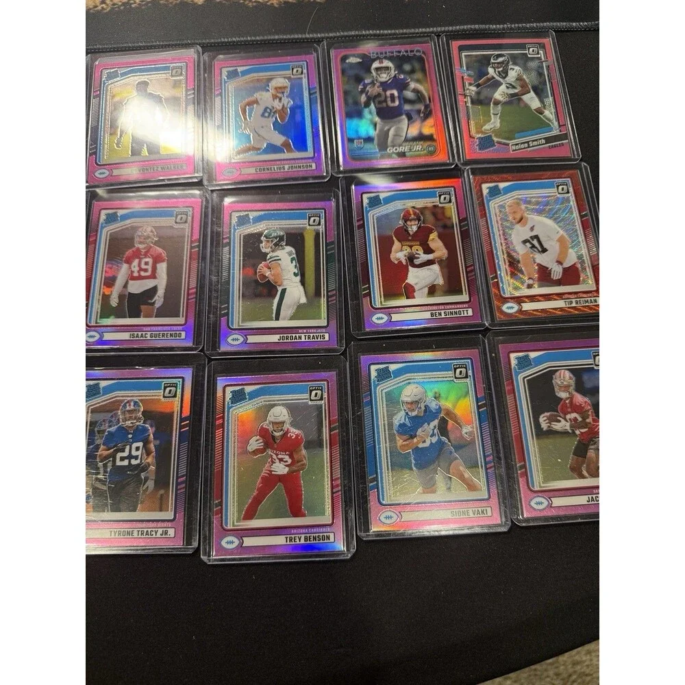 2024 Panini Donruss-Rated Rookie Optic Pink Prizm Rookie Lot 62 Cards